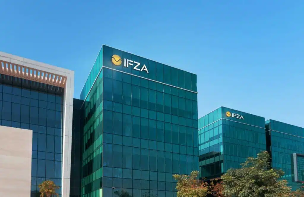 IFZA building, the cheapest free zone in UAE.